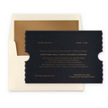 Admission Ticket Invitation - Black